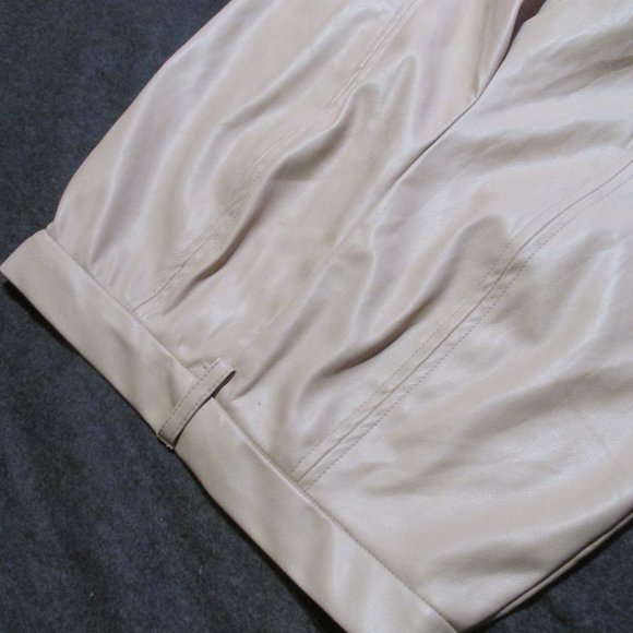 NWT Jason Wu tan vegan leather skinny pants size XS - Picture 10 of 15